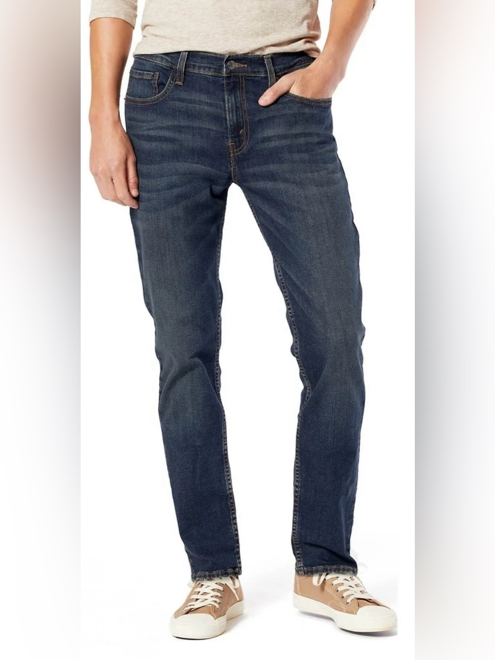 Levi's Slim Straight Jeans - Dark Wash Blue